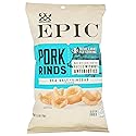 EPIC Sea Salt and Vinegar Pork Rinds, Keto Friendly, Protein Snacks, 2.5 oz