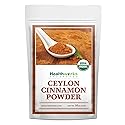 Healthworks Superfoods Organic Ceylon Cinnamon Powder - 16 Oz / 1 Lb - Ground Raw - Keto, Vegan & Non-GMO - Great with Coffee, Tea & Oatmeal