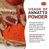 Spicy World Annatto Powder 4 Ounce Bag (113g) - Premium Ground Annatto Seed and Achiote Powder for Vibrant Dishes - Latin American Flavors