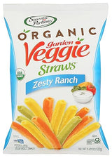 Sensible Portions Organic Zesty Ranch Garden Veggie Straws, 4.25 OZ