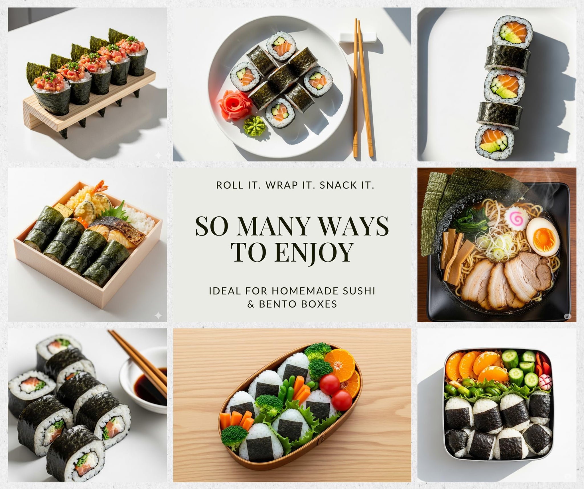 Kindharvest Organics Sushi Nori Sheets - Roasted Seaweed Sheets, 12 Sheets (33g), Premium Grade, Crispy Texture, Rich Umami, Keto, Vegan, Gluten-Free