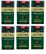 Jacobs Kronung Ground Coffee 500 Gram, 1.76 Ounce (Pack of 6)