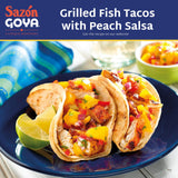 Goya Sazón Seasoning with Coriander & Annatto, Seafood, Pack of 3, 6.33 oz