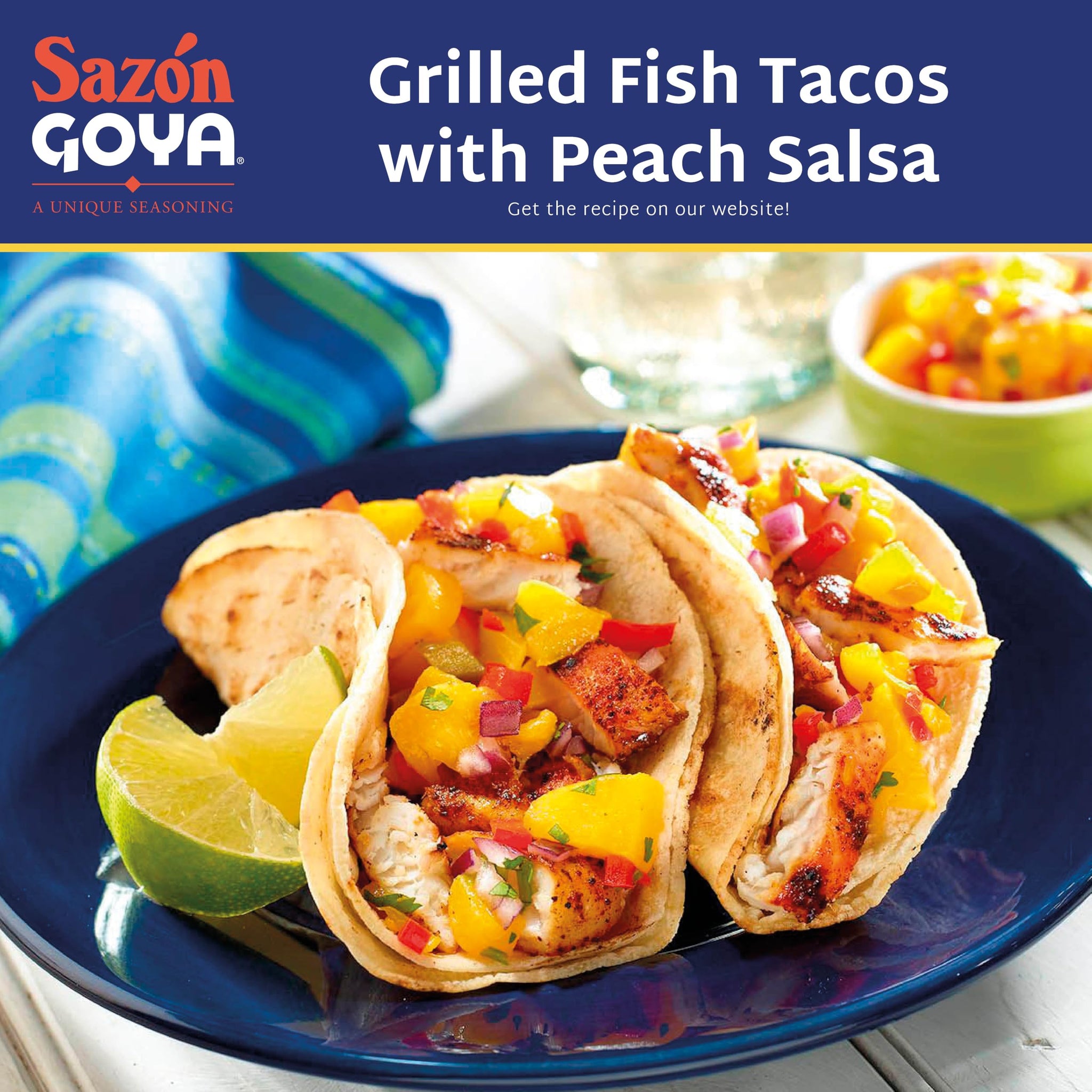 Goya Sazón Seasoning with Coriander & Annatto, Seafood, Pack of 3, 6.33 oz