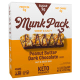 Munk Pack Nut & Seed bar Peanut Butter Dark Chocolate, 1.23 Oz, 4 ct
