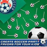 Soccer Lollipops 12pk- Soccer Candy For Soccer Party Favors - Soccer Ball Candy For Soccer Birthday Party Decorations-Soccer Suckers & Snacks Soccer