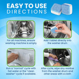 Clean Elements Washing Machine Cleaner Tablets 24 Pack - Deep Cleaning Descaler for HE, Front & Top Load Washers - Septic Safe, Eco-Friendly