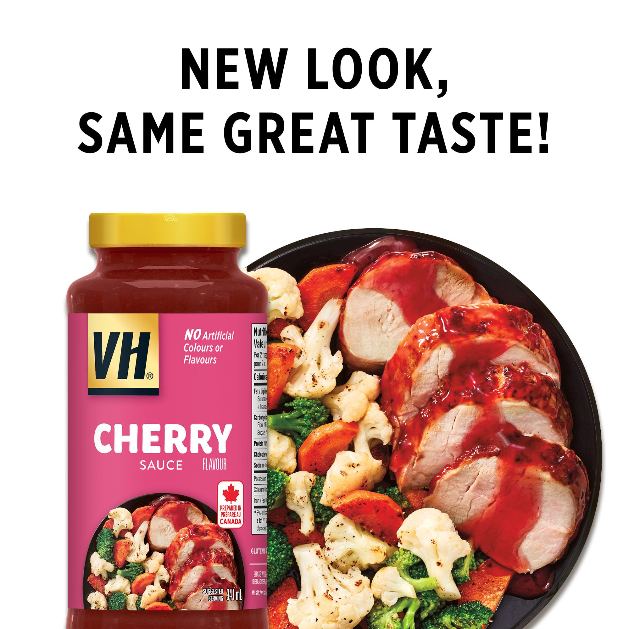 VH Cherry Dipping Sauce (12 Count), 341ml/11.5oz, Jars, (Imported from Canada)