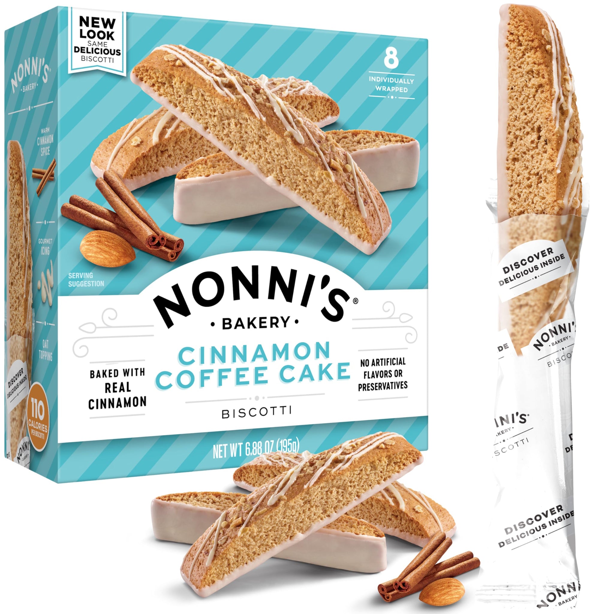Nonni's Cinnamon Streusel Biscotti, 6.88 Oz (197814)