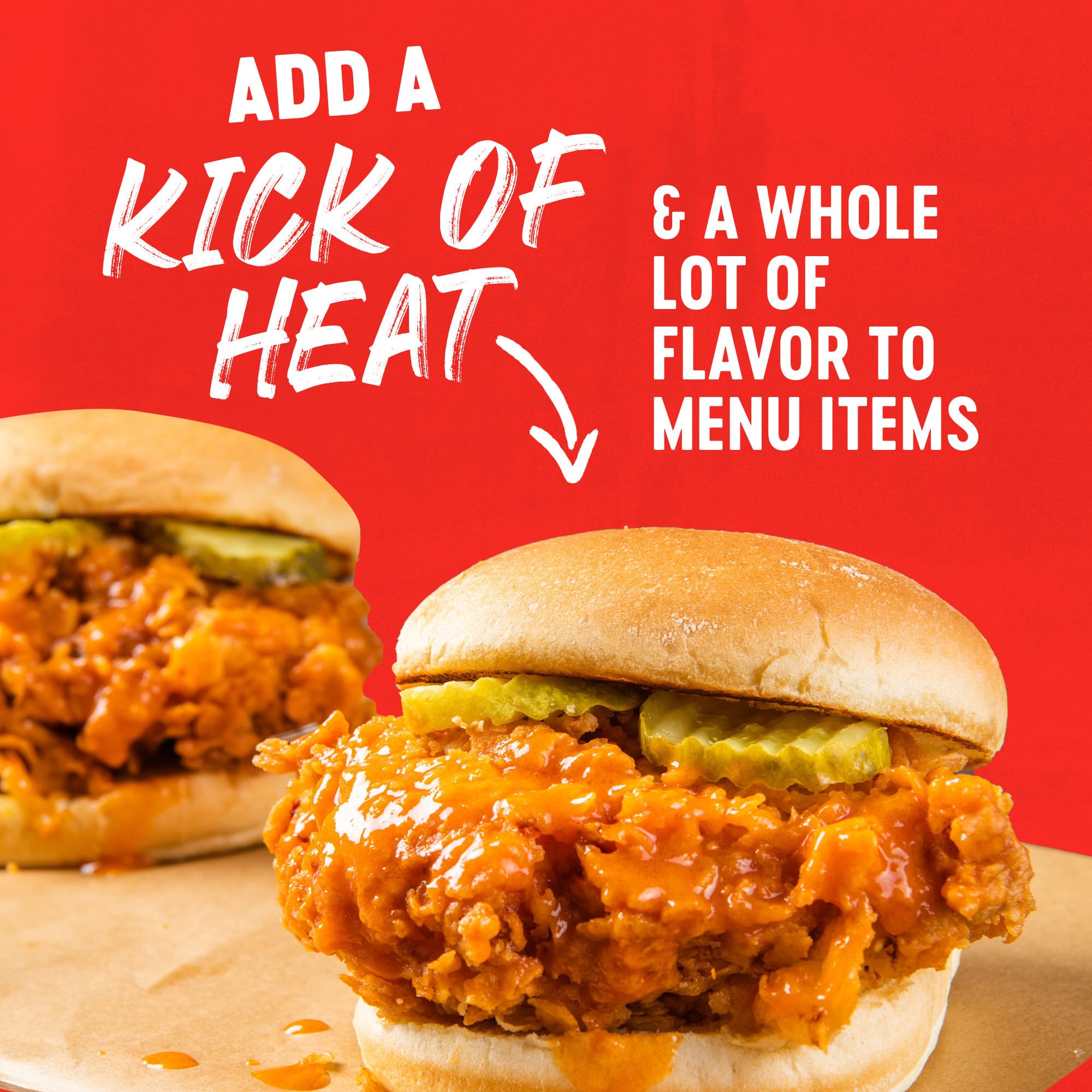 Frank's RedHot Hot Sauce, Original, Made with Cayenne Peppers, Ready-To-Use, Shake or Pour Over Chicken Wings, Sandwiches, Pizza, and More for the