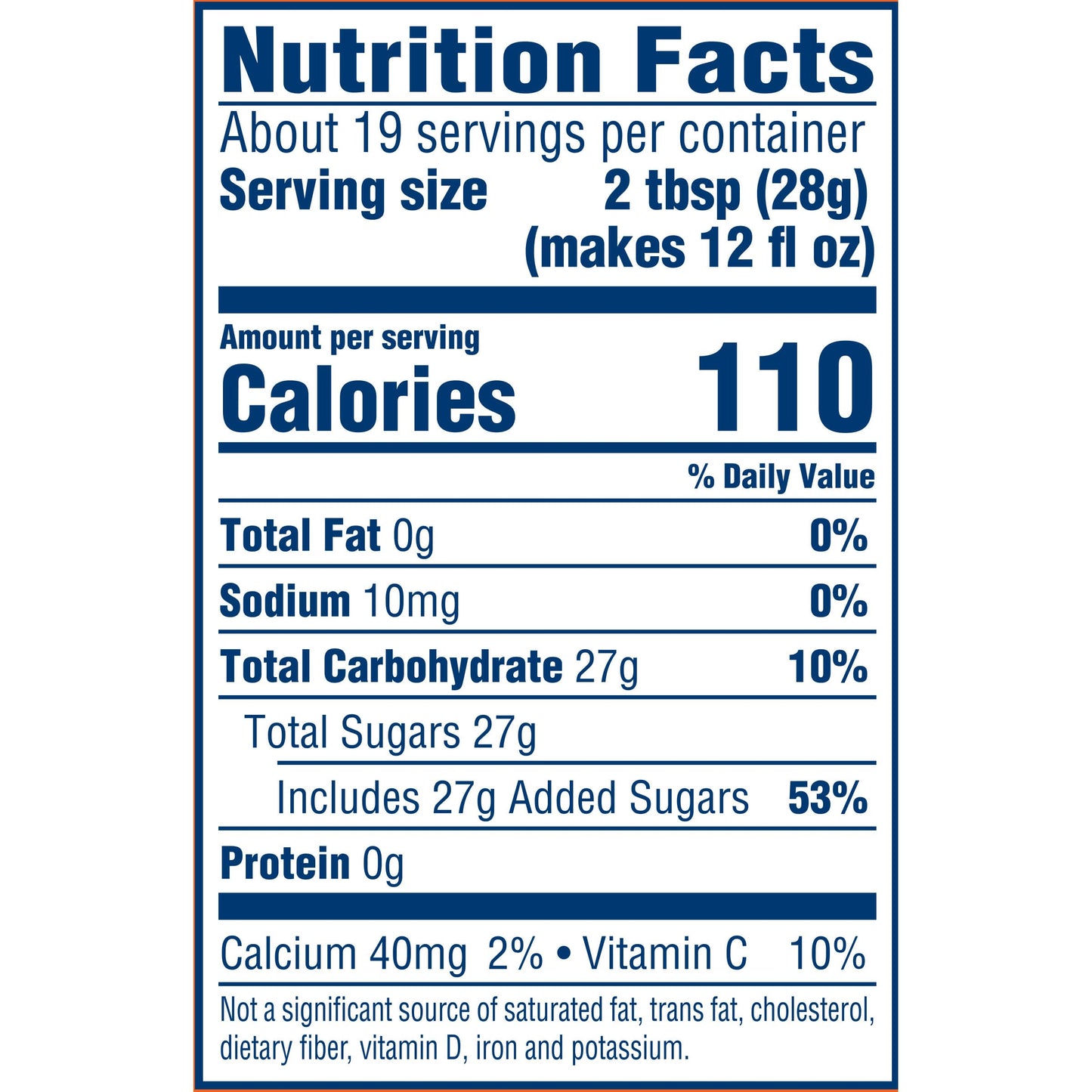 Kool-Aid Orange Flavored Drink Mix (19 oz Canister)