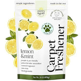 Merry & Gold Carpet Deodorizer & Freshener Powder | 31 oz Lemon + Mint | Pet Odor Eliminator for Rugs, Upholstery, Strong Odor Control & Pet Urine |