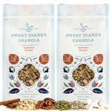 Sweet Diane’s Organic Granola - Original Recipe | 2-Pack (12 oz Each) | Low Sugar, High Fiber, Gluten-Free, Vegan | Organic Oats, Nuts, Seeds