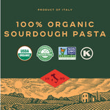Bionaturae Sourdough Organic Fusilli Pasta - Italian Pasta Noodles, Spiral Pasta, Spiral Noodles, Fusilli Pasta Noodles, Corkscrew Pasta - 12 Ounce