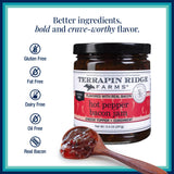 Terrapin Ridge Farms Hot Pepper Bacon Jam - Sweet & Spicy Spread with Real Bacon & Jalapeño - Gourmet Condiment for Cheese, Meats, and Appetizers