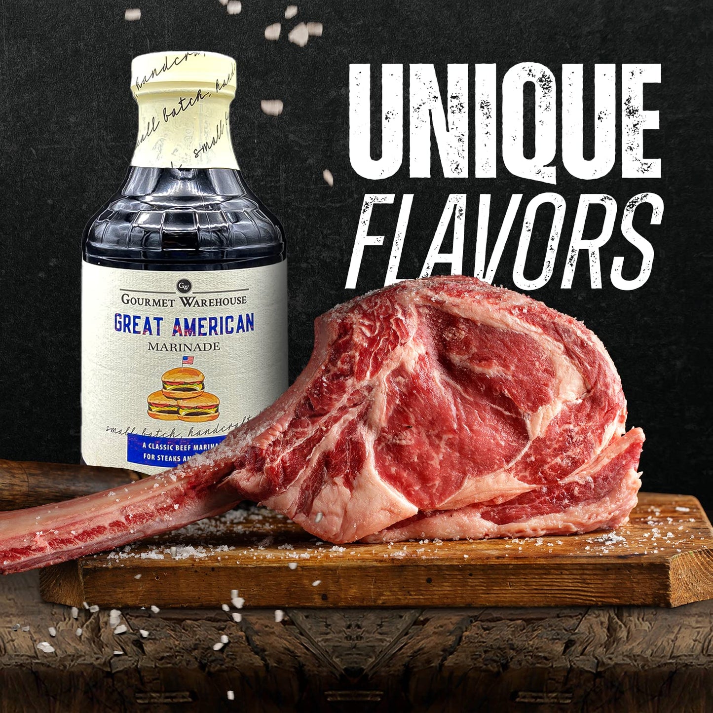 Gourmet Warehouse Small Batch Great American Marinade Made With Natural Ingredients No HFCS 16 Oz (Pack of 2)