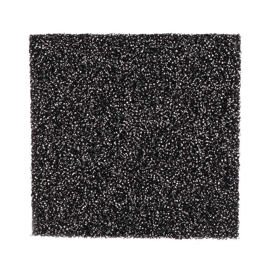 Hukai 5Pcs Universal Black Activated Carbon Foam Sponge Air Filter Impregnated Sheet Pad