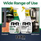 RMR Complete Mold & Mildew Stain Eraser System - No-Scrub Tub & Tile Cleaner + Instant Mold & Mildew Stain Remover Spray, Indoor/Outdoor Bathroom