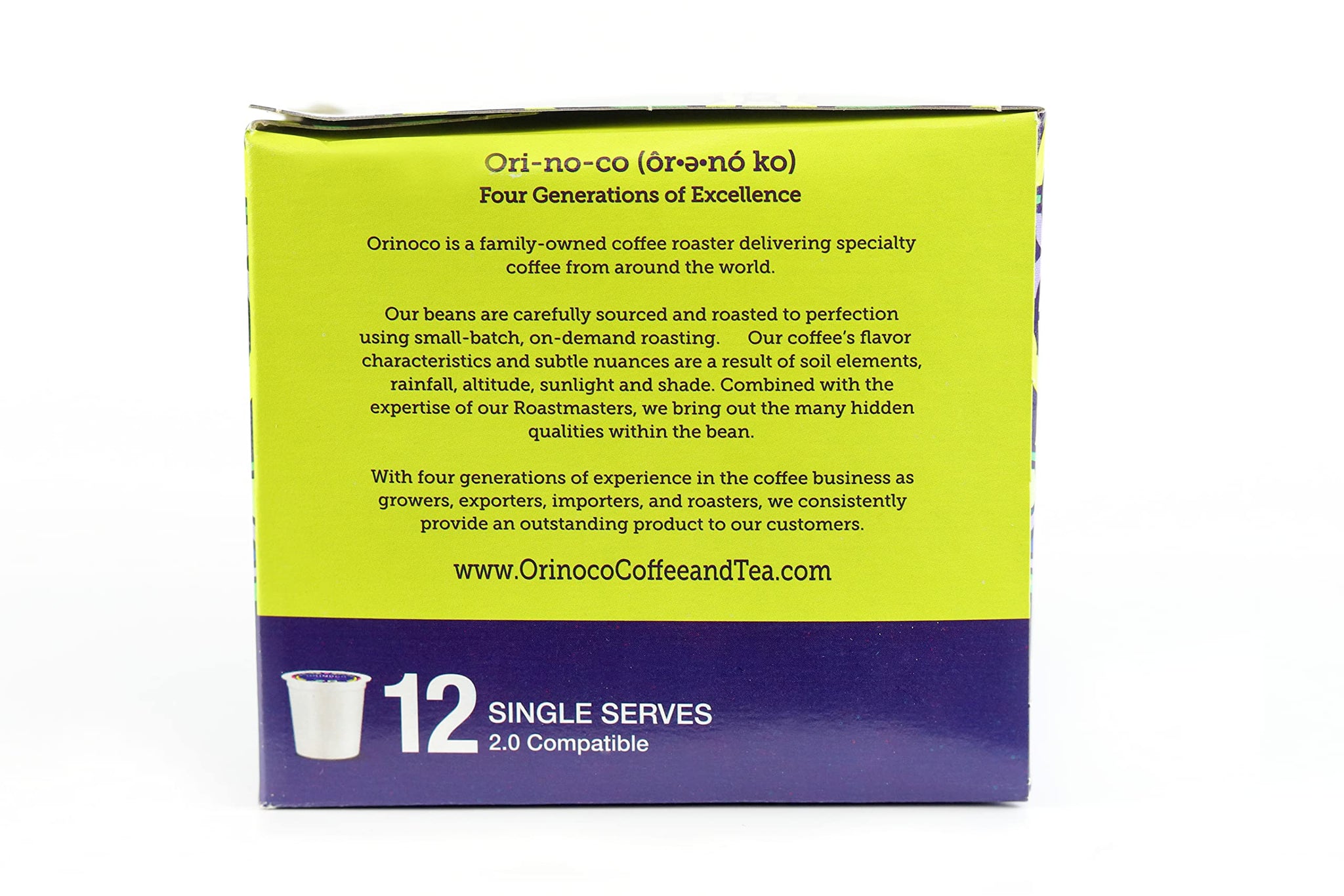 Orinoco Ethiopian Yirgacheffe Single Serve Coffee Pods (72 Count)