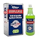 Griddle-Whiz Grill & Griddle Cleaner | Removes Grease, Food Residue, Burnt On Organics | Non-Toxic High Heat Flat Top Grill Cleaner & Food Contact
