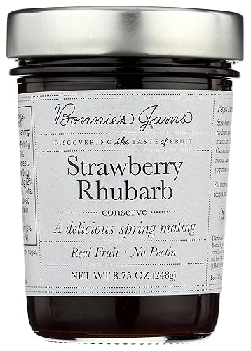 Bonnie's Jams, Strawberry Rhubarb Jam, 8.75 Ounce