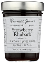 Bonnie's Jams, Strawberry Rhubarb Jam, 8.75 Ounce