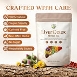 Liver Detox Herbal Tea, Liver Cleanse Detox Tea Blend with Milk Thistle, Dandelion Root, Chrysanthemum Natural Loose Leaf Tea for Liver Health