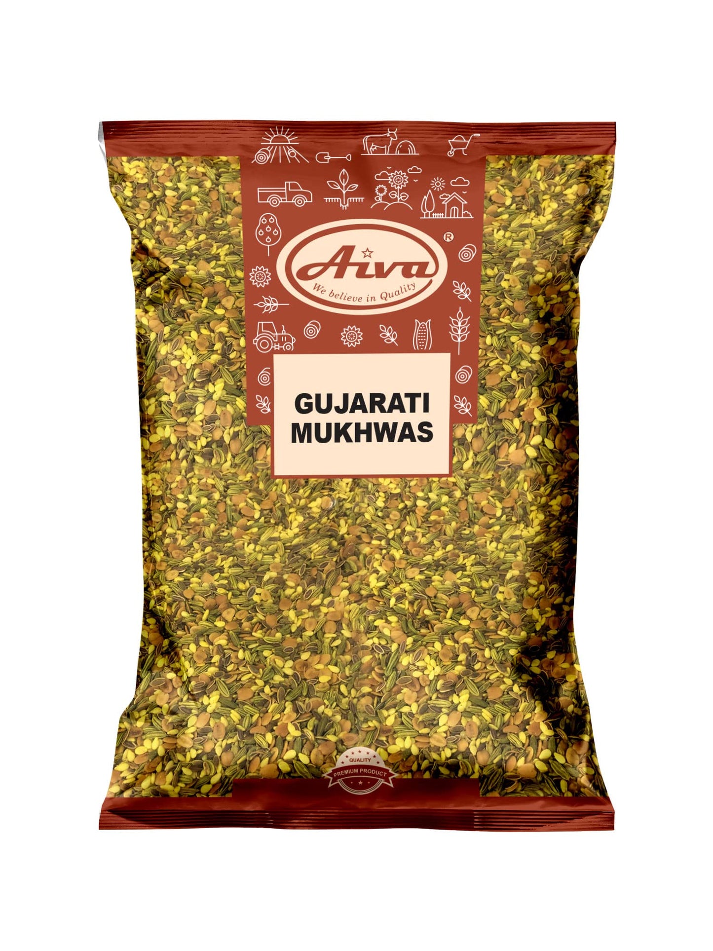 Aiva Gujarati Mukhwas 14 oz (Pack of 20) | Traditional Indian Mouth Freshner Blend
