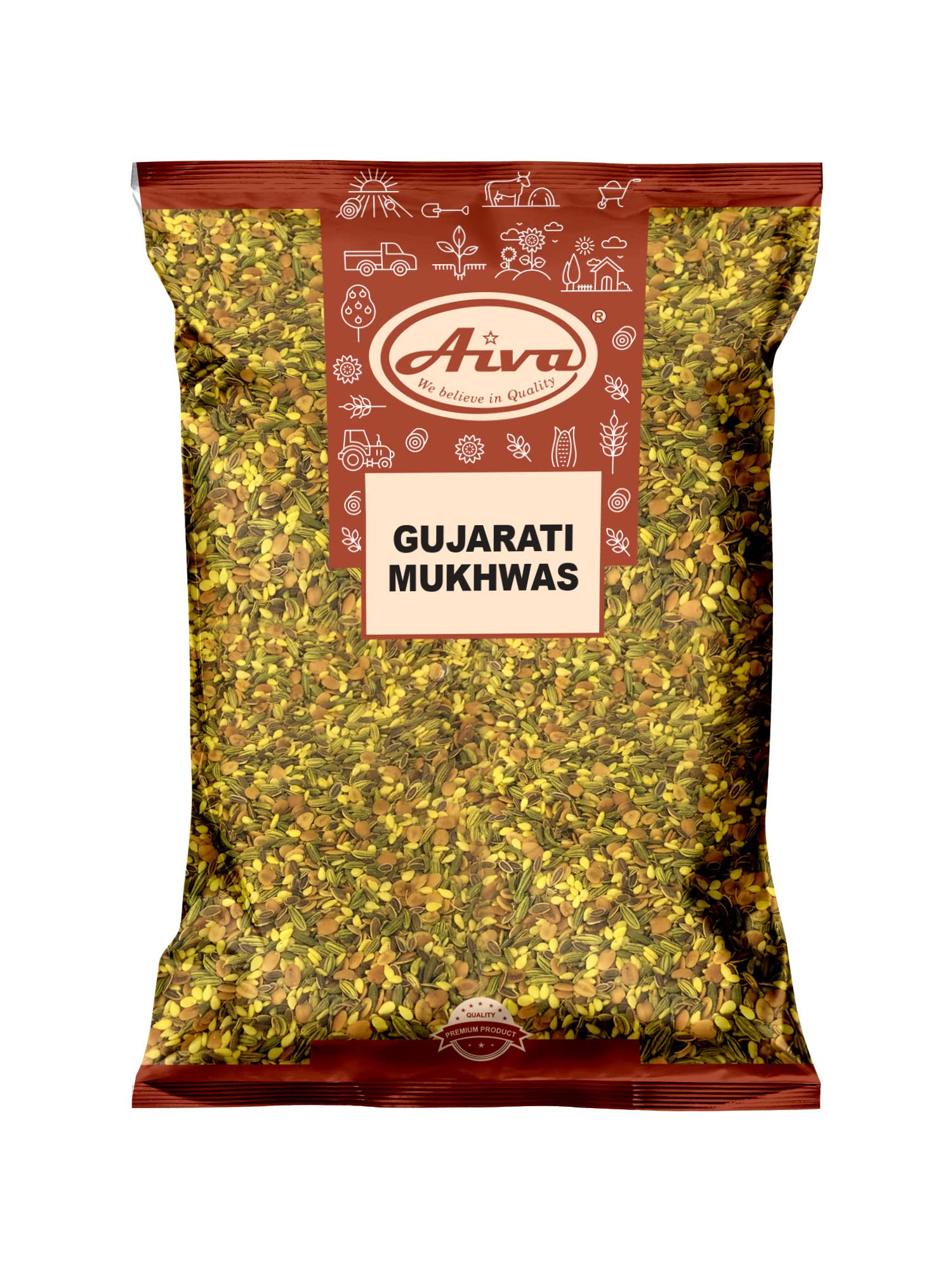 Aiva Gujarati Mukhwas 14 oz (Pack of 20) | Traditional Indian Mouth Freshner Blend