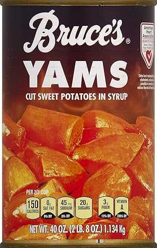 Bruce's Yams Cut Sweet Potatoes in Syrup, 40 Oz
