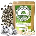 Sou Zen Jasmine Dragon Pearls | 30 Corn-Fiber Pyramid Tea Bags | Hand-Rolled Jasmine Green Tea | Non-GMO, Organic, and Preservative-Free