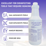 LUCAS-CIDE TB All Purpose Cleaner, Hospital Grade Disinfectant - Home Cleaning Supplies For Everyday Hygiene - Disinfecting Spray Bathroom Cleaner