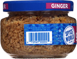 Spice World Minced Ginger - 4oz Ginger Jar with Non-GMO Ingredients, Perfect for Stir Fry, Marinades, & More - Ready-to-Use Seasonings for Cooking