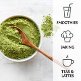 Organic Matcha Green Tea Powder Culinary Grade Matcha for Smoothies Baking Lattes Vegan Sugar & Dairy Free 225 Servings Sunwarrior