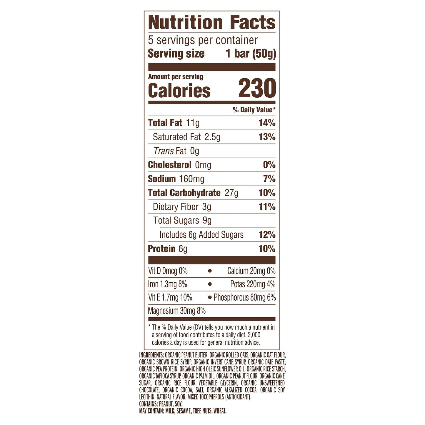 CLIF Nut Butter Bar - Chocolate Peanut Butter - Energy Snack Bars - Non-GMO - USDA Organic - Plant Based - Low Glycemic - 1.76 oz. (5 Pack)