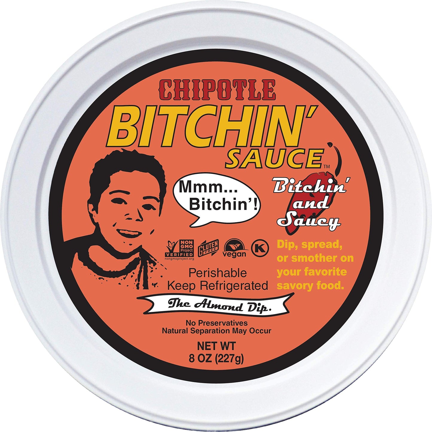 Chipotle Bitchin' Sauce, 8oz - The Almond Dip