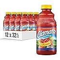 Clamato Picante Tomato Cocktail, 32 fl oz bottle (Pack of 12), Authentic Spicy Flavored Tomato Juice, Perfect Mixer for Micheladas and Bloody Mary