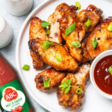 ABC Hot & Sweet Chili Sauce, 11.3 Oz, Spicy Sriracha Style Sambal, No MSG, Umami Flavor, Indonesian BBQ Dip Made with Chili & Garlic