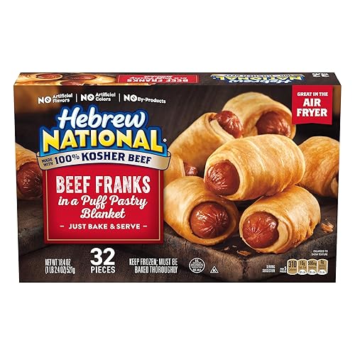 Hebrew National Frozen Beef Franks in a Blanket, 18.4 Oz