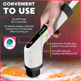 Amiff 7-in-1 Electric Bathroom Scrubbing Brush, 2500 mAh. Telescopic Bathtub Scrubber with Long Handle. Powerful Electric Bathtub Scrubber. Portable