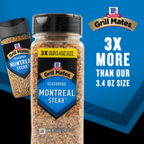 McCormick Grill Mates Seasoning, Montreal Steak, No MSG Added, Gluten Free, No Artificial Flavors, For Transforming Everyday Cuts of Meat