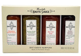 Marshall's Haute Sauce - Hot Sauce Sampler, 16 fl oz, Variety Pack of 4 flavors w/ Red Chilli Lime, Smoked Habanero BBQ, Habanero Carrot Curry,