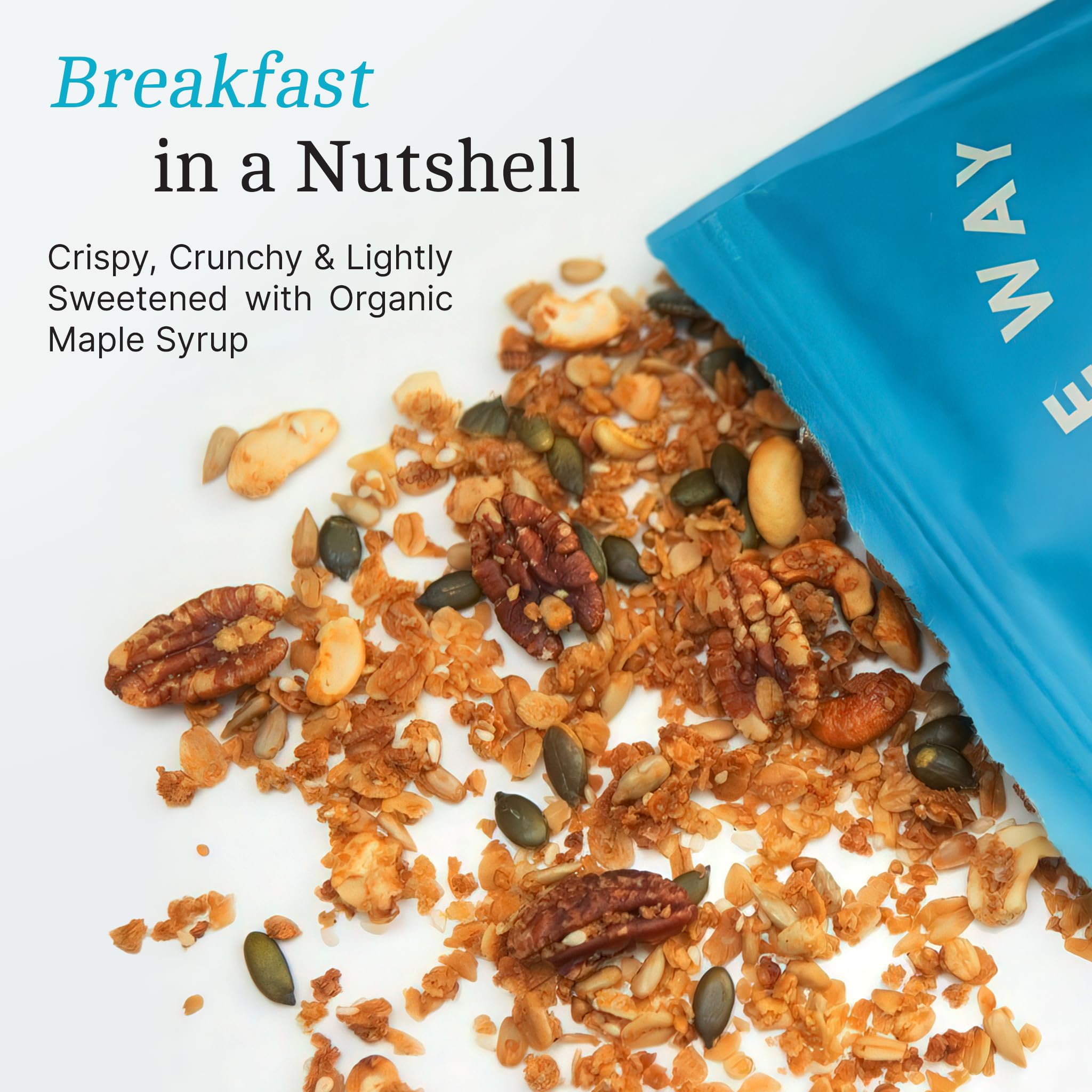 Bearclaw Kitchen - Maple Way Granola - Naturally Gluten Free - Organic Oats, Pecans, Cashews, Organic Pumpkin Seeds, Buckwheat Groats - No Refined