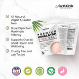 Earth Circle Premium Himalayan Unrefined Pink Fine Grain Salt, Pure Culinary Grade - Kosher, Nutrient and Mineral Dense, 1 Pound (Pack of 6)