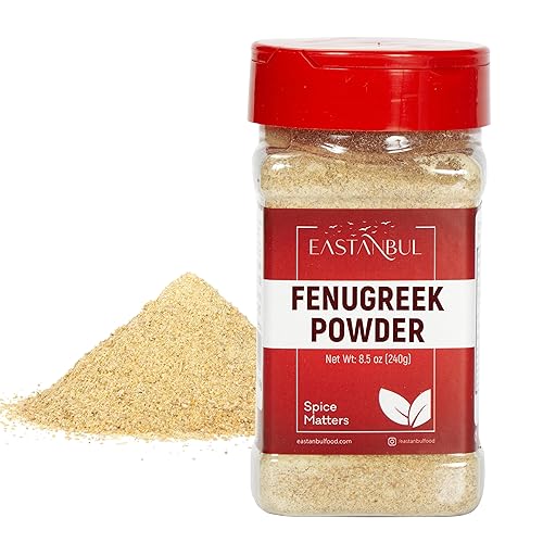 Eastanbul Fenugreek Powder, 8.5oz, Fenugreek Powder For Hair Growth, Ground Methi Seeds AKA Fenogreco Seed, Trigonella Foenum-Graecum, Perfect Spice