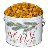 Audrey's Popcorn Tin 1/2 Gallon - Mix Up (Caramel & Cheese) - Large, air-popped popcorn coated in rich, golden caramel made with real butter and brown