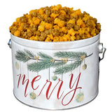 Audrey's Popcorn Tin 1/2 Gallon - Mix Up (Caramel & Cheese) - Large, air-popped popcorn coated in rich, golden caramel made with real butter and brown