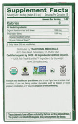 Traditional Medicinals Organic Hawthorn & Hibiscus Herbal Tea, Promotes Heart Health, (Pack of 1) - 16 Tea Bags