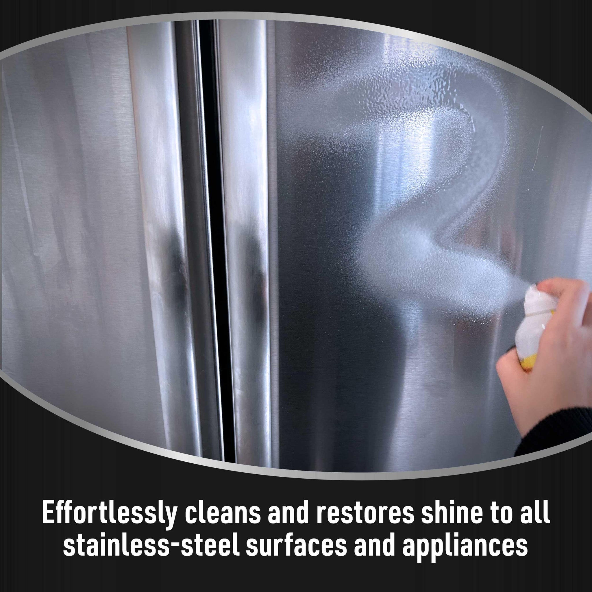 CLR Brands Spot Free Stainless Steel Cleaner - Removes Water Marks, Fingerprints and Residue from Refrigerators, Dishwashers, Ovens and More, Streak