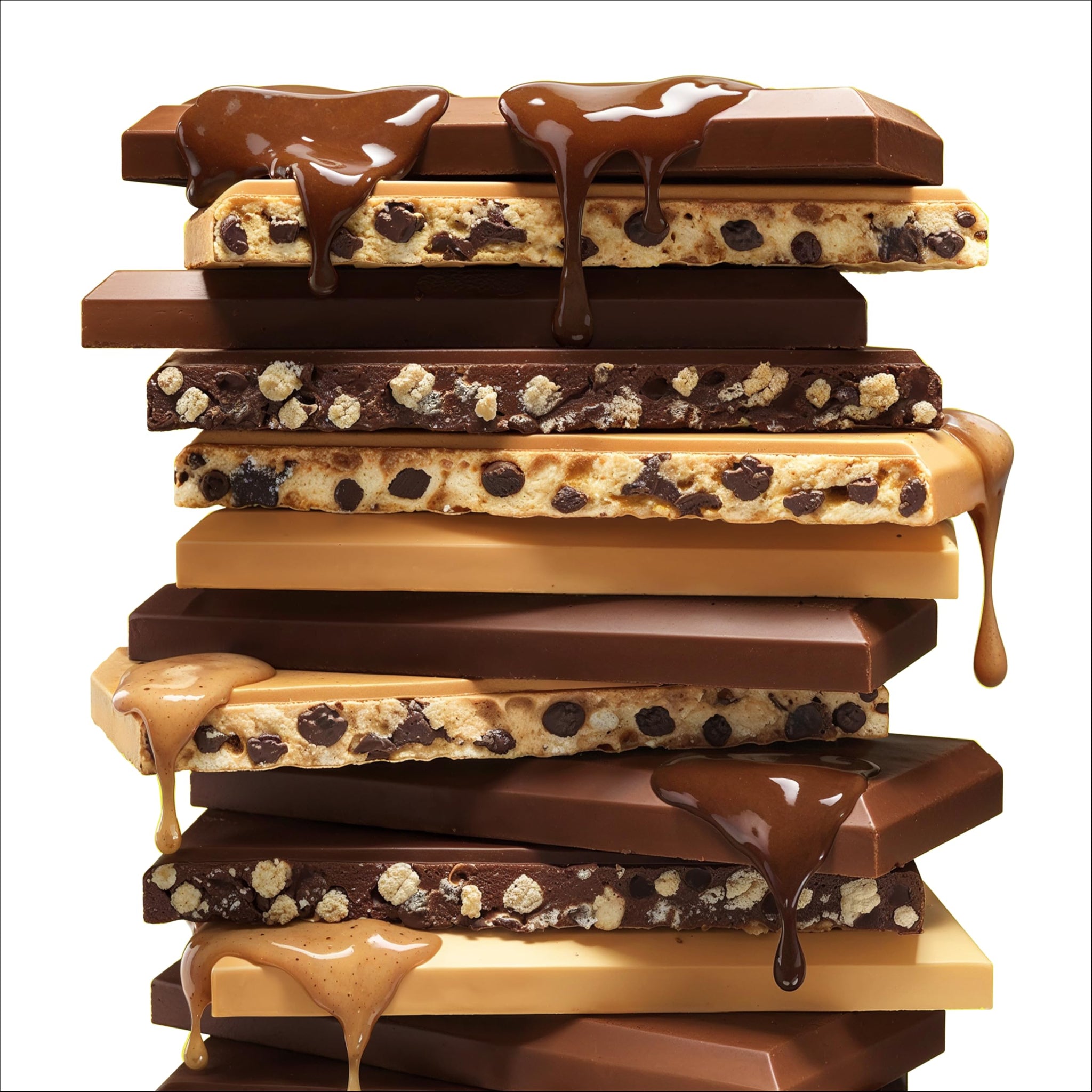 Hormbles Chormbles Protein Candy Bars, Variety Pack, 10g Protein, 0g Sugar, Milk Chocolate, Peanut Butter, Salted Fudge Candy With Crunchy Pieces
